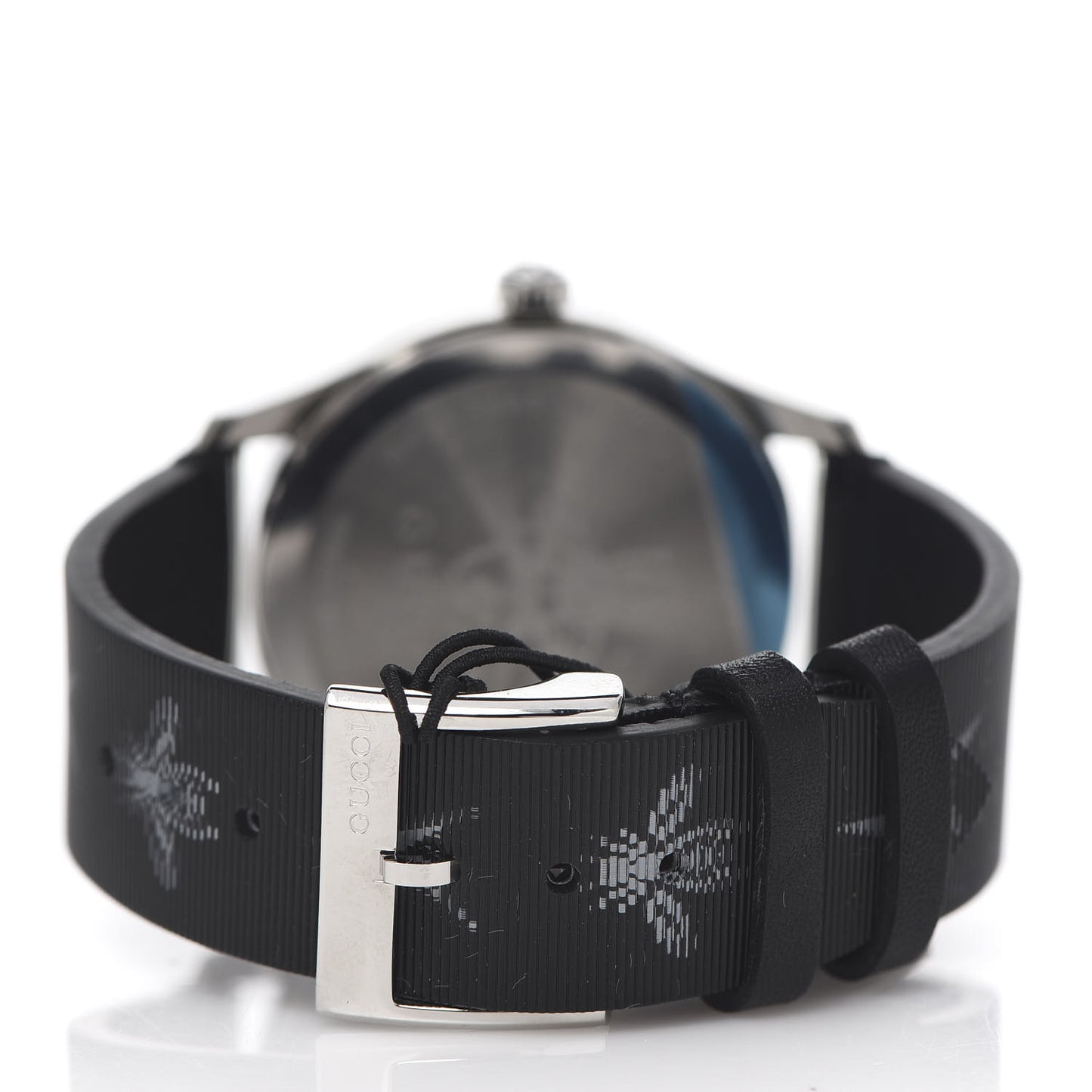 Stainless Steel Calfskin 38mm G-Timeless Bee Star Hologram Quartz Watch Black