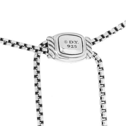 David Yurman Sterling Silver Diamond Blue Topaz Chatelaine Y Necklace 4 of 7