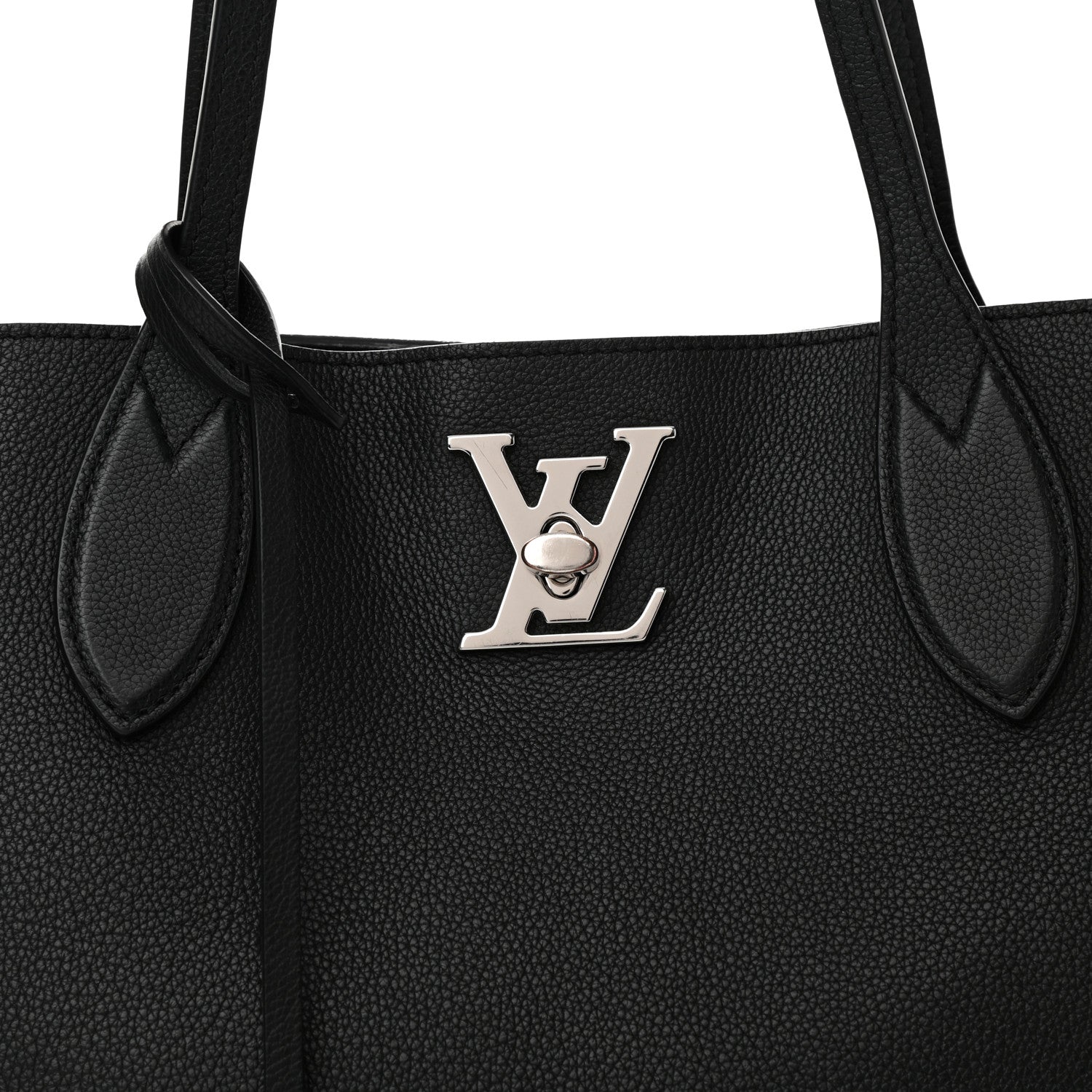 Louis Vuitton Calfskin Lockme Go Tote Black 7 of 10