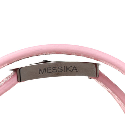 Messika Graphite Titanium Diamond Suede My Move Bracelet Baby Pink Taupe 9 of 10