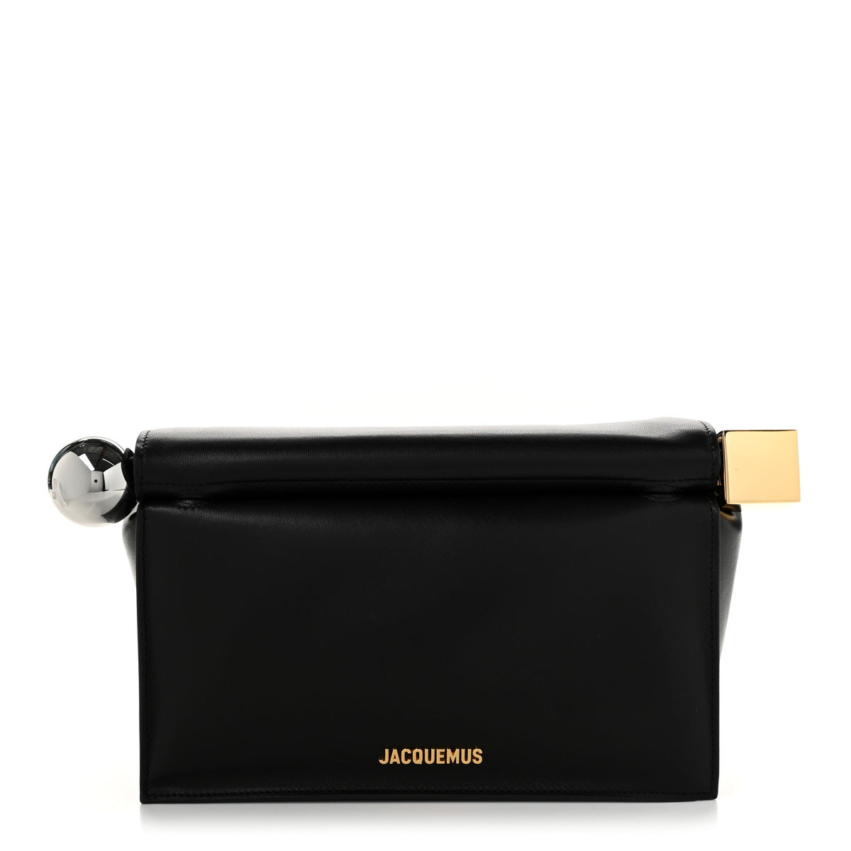 Jacquemus Smooth Calfskin La Pochette Rond Carre Black 1 of 9