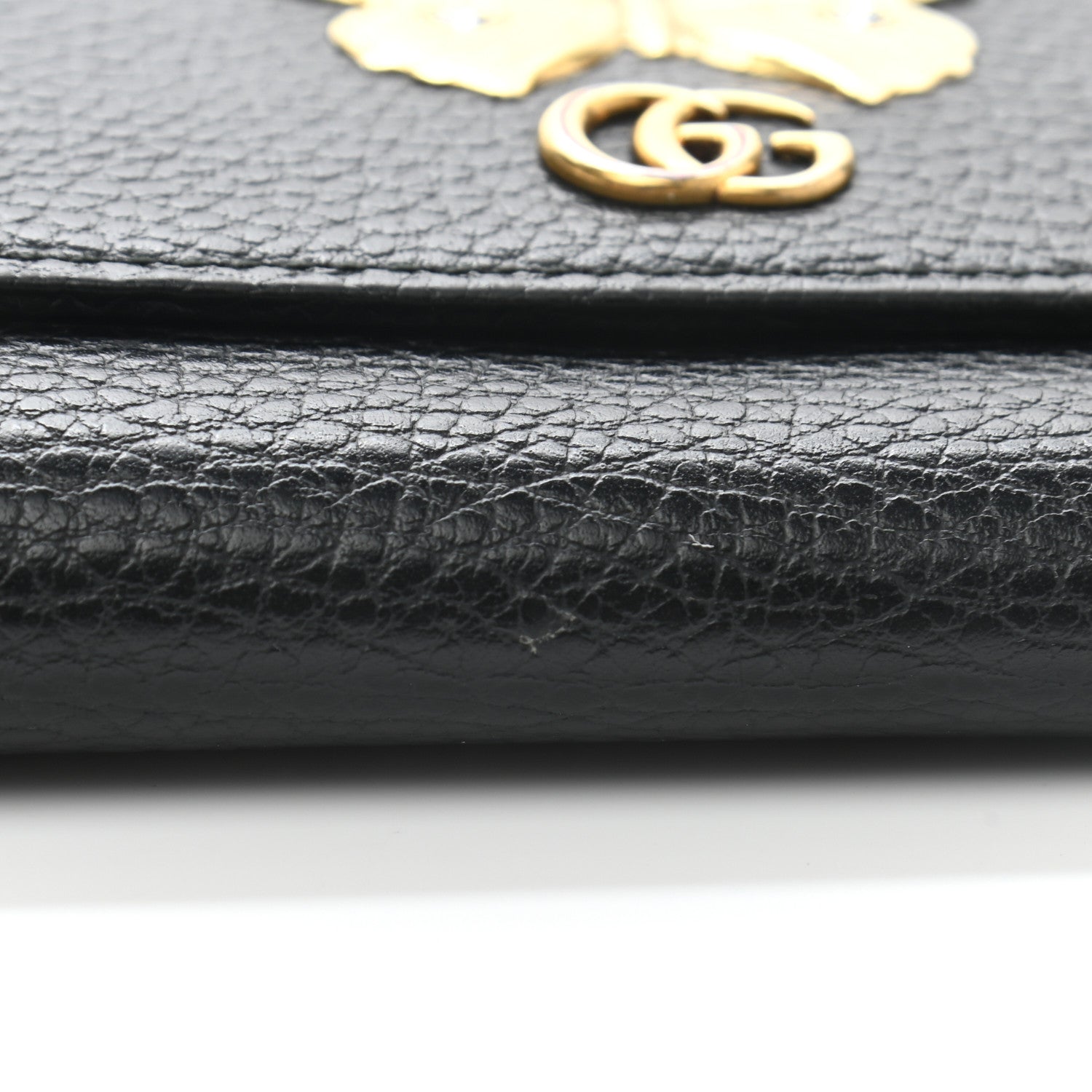 Gucci Calfskin Garden Continental Wallet Black 7 of 7