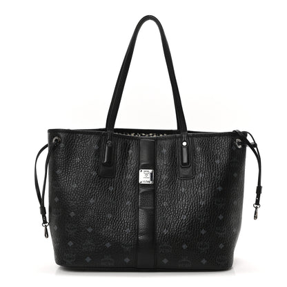 MCM Visetos Medium Liz Reversible Shopper Tote Black 1 of 17