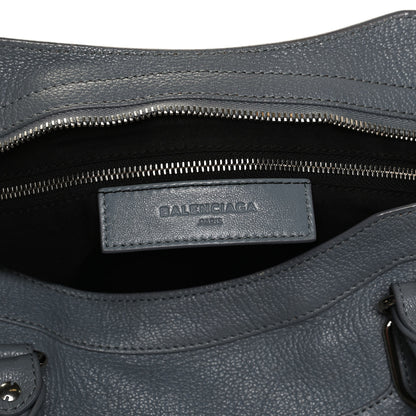 Balenciaga Chevre Silver Metallic Edge Hardware City Bleu Acier 6 of 12