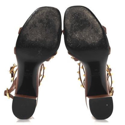 Valentino Garavani Nappa Rockstud Flair Ankle Wrap 80mm Sandals 40 Selleria 6 of 10