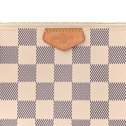 Louis Vuitton Damier Azur Double Zip Pochette 7 of 10