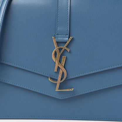 Saint Laurent Smooth Calfskin Monogram Medium Sulpice Shoulder Bag Deep Sea 10 of 10