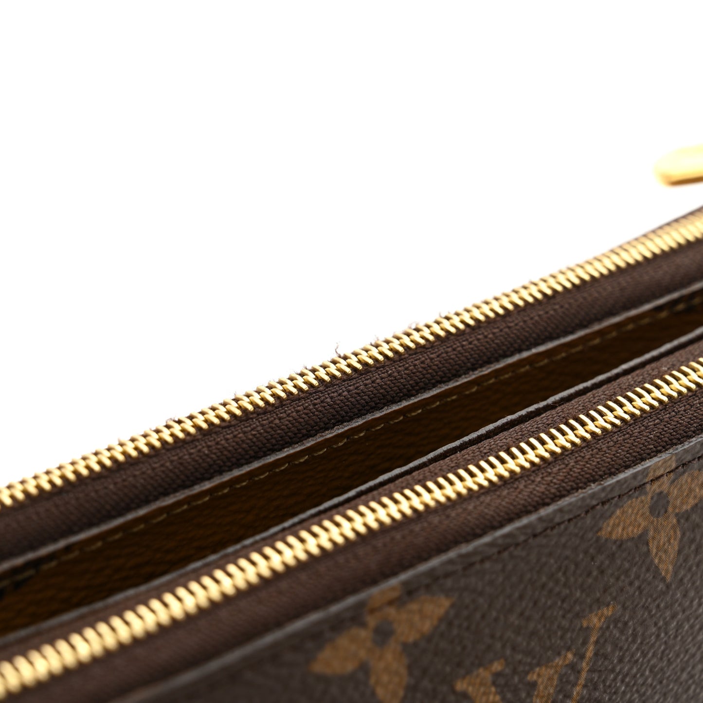Reverse Monogram Giant Double Zip Pochette