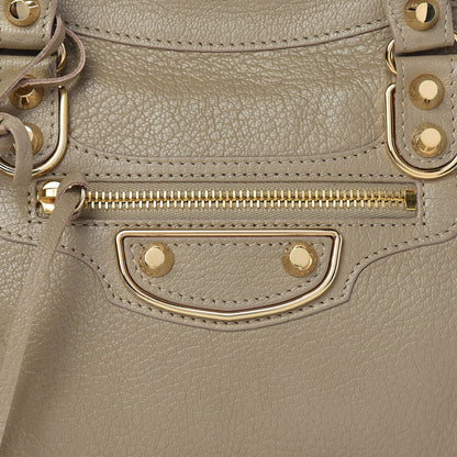 Balenciaga Chevre Gold Metallic Edge Hardware S City Beige Latte 10 of 10