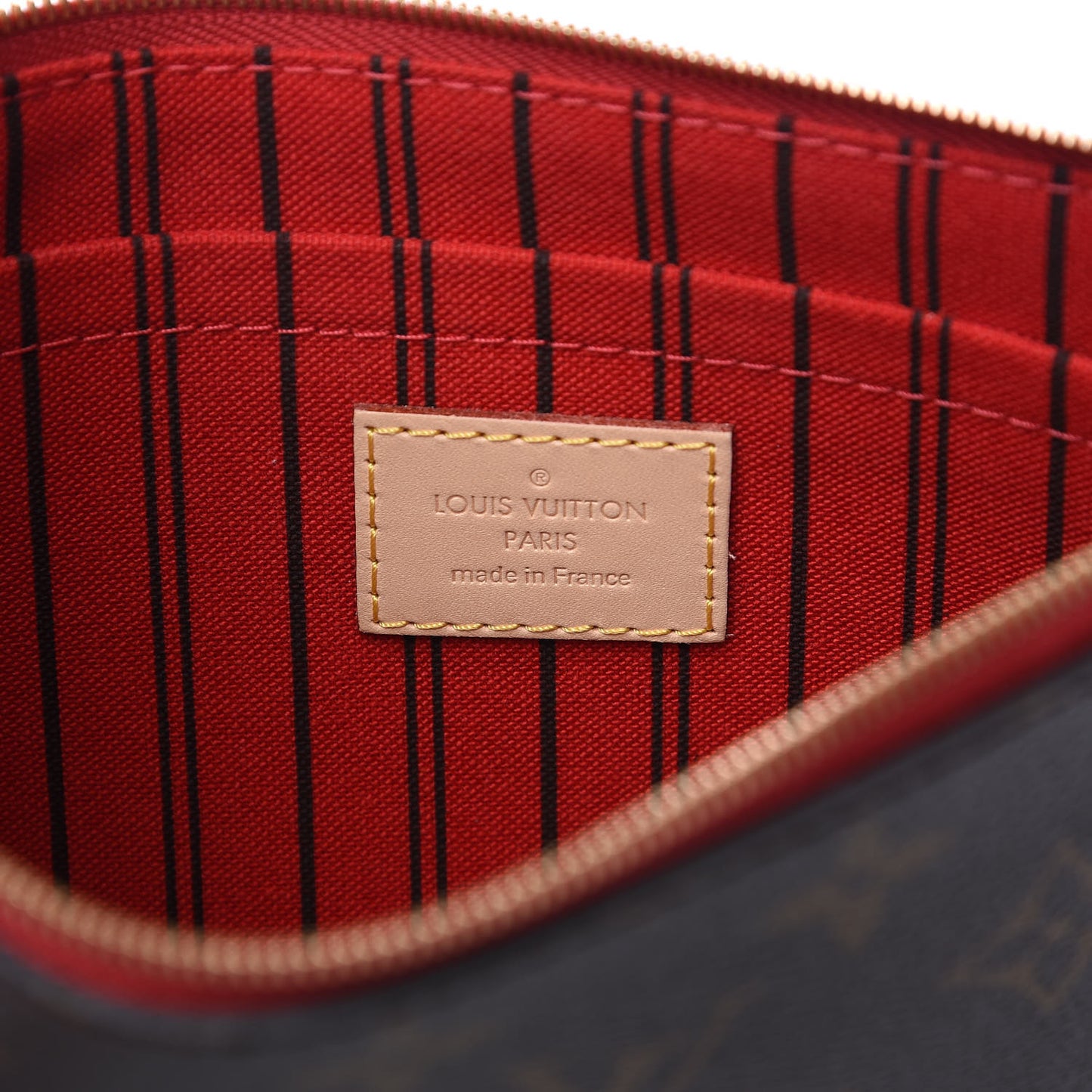 Monogram Neverfull MM GM Pochette Cherry