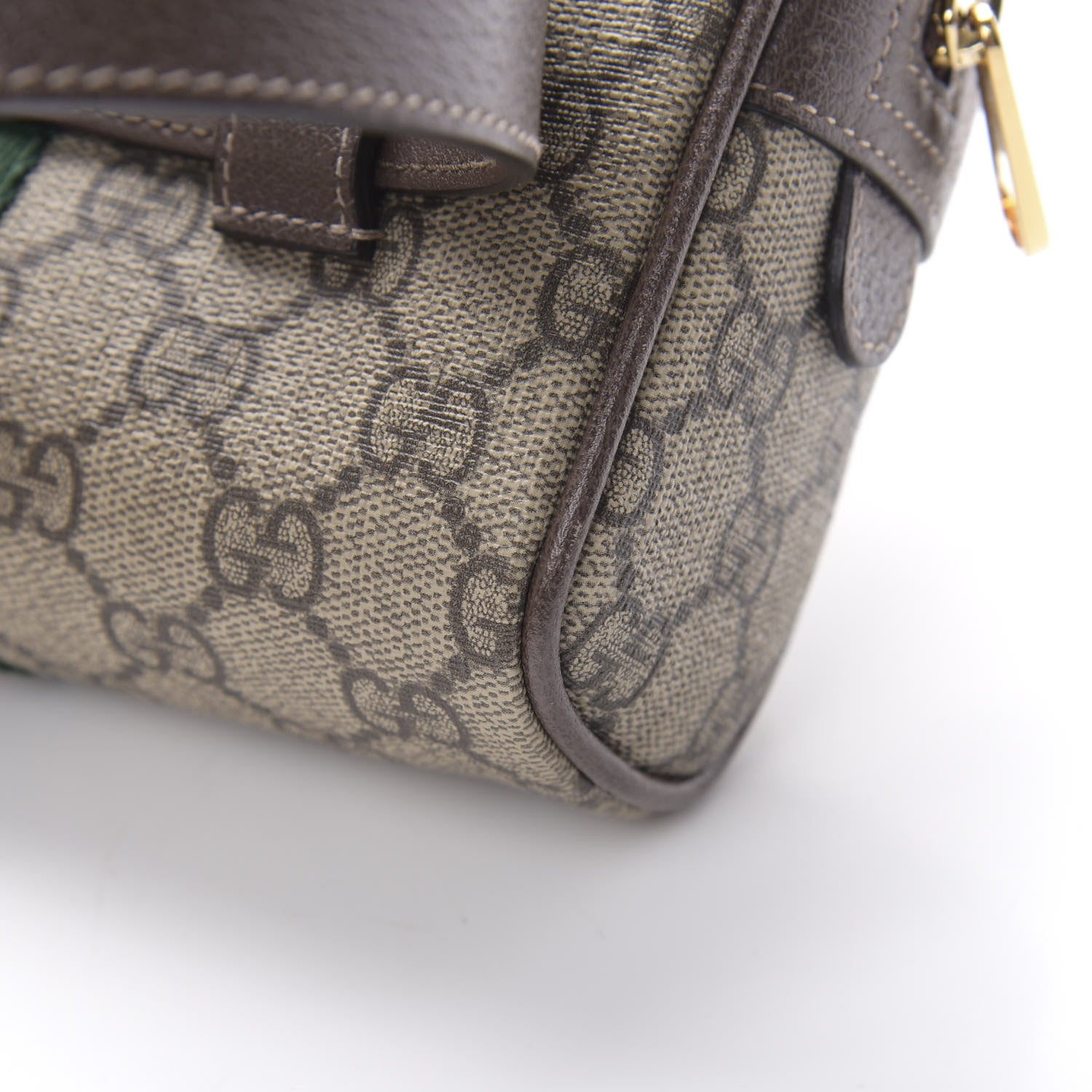 Gucci GG Supreme Monogram Web Small Ophidia Belt Bag 95 38 Dark Brown 11 of 14