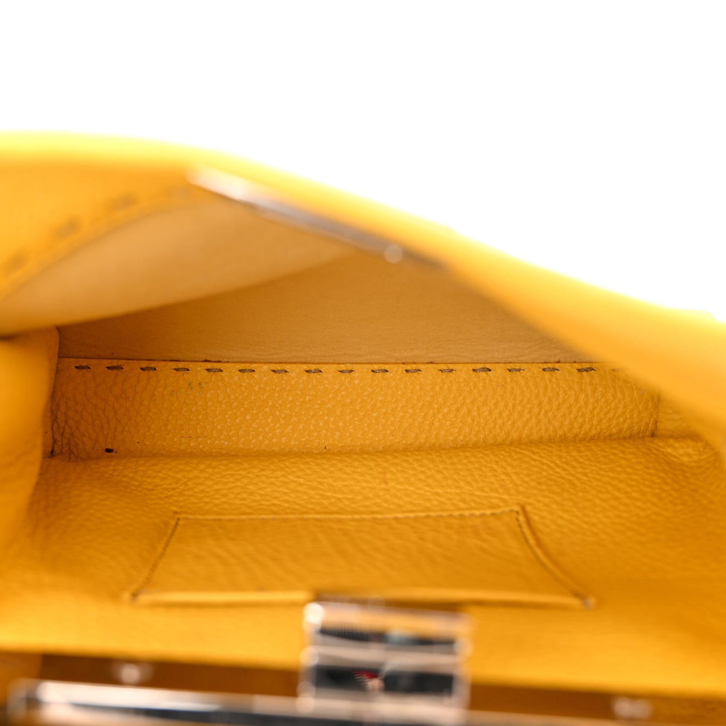 Cuoio Romano Selleria Mini Peekaboo Iconic Satchel Limone