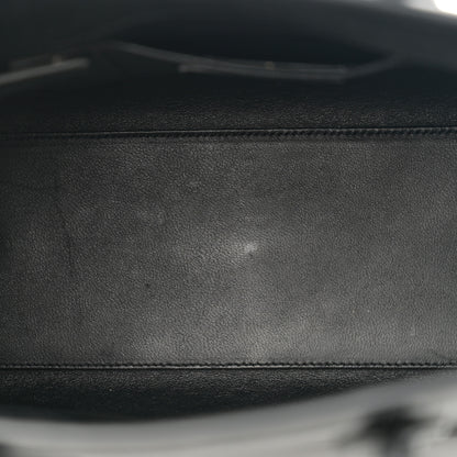 Saint Laurent Calfskin Crocodile Embossed Baby Sac De Jour Carryall Black 5 of 10