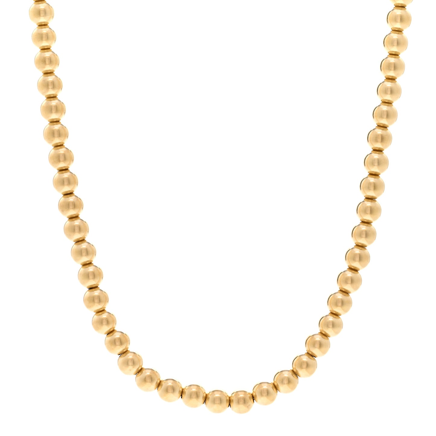 18K Yellow Gold 5.5mm HardWear Bead Necklace