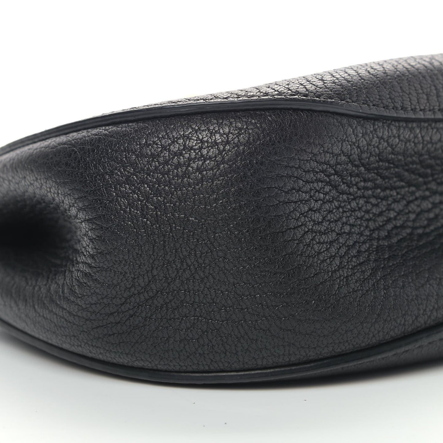 Grained Lambskin Mini Drew Shoulder Bag Black