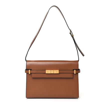 Saint Laurent Smooth Calfskin Manhattan Shoulder Bag Cognac 1 of 11