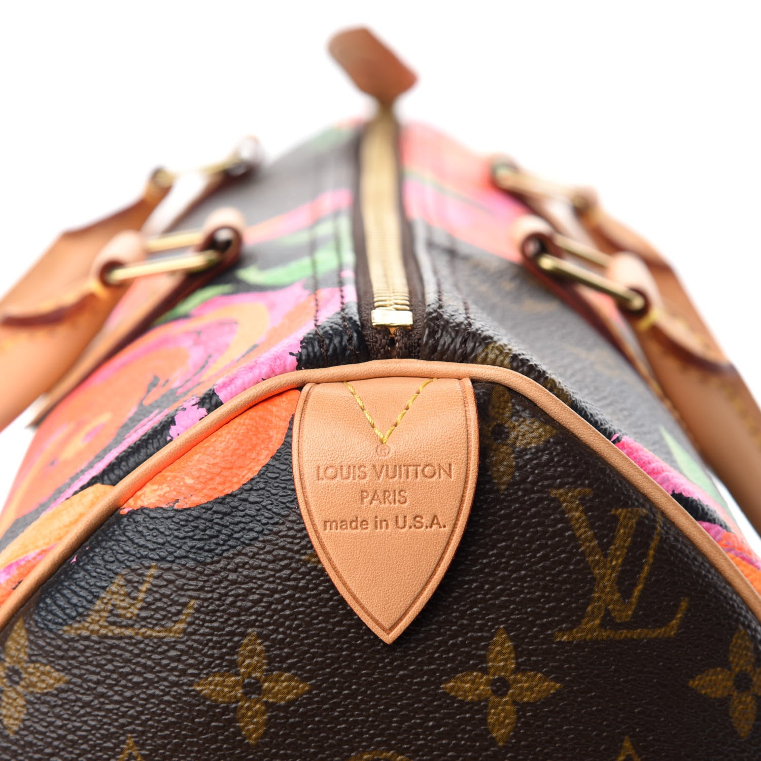 Louis Vuitton Monogram Roses Speedy 30 8 of 11