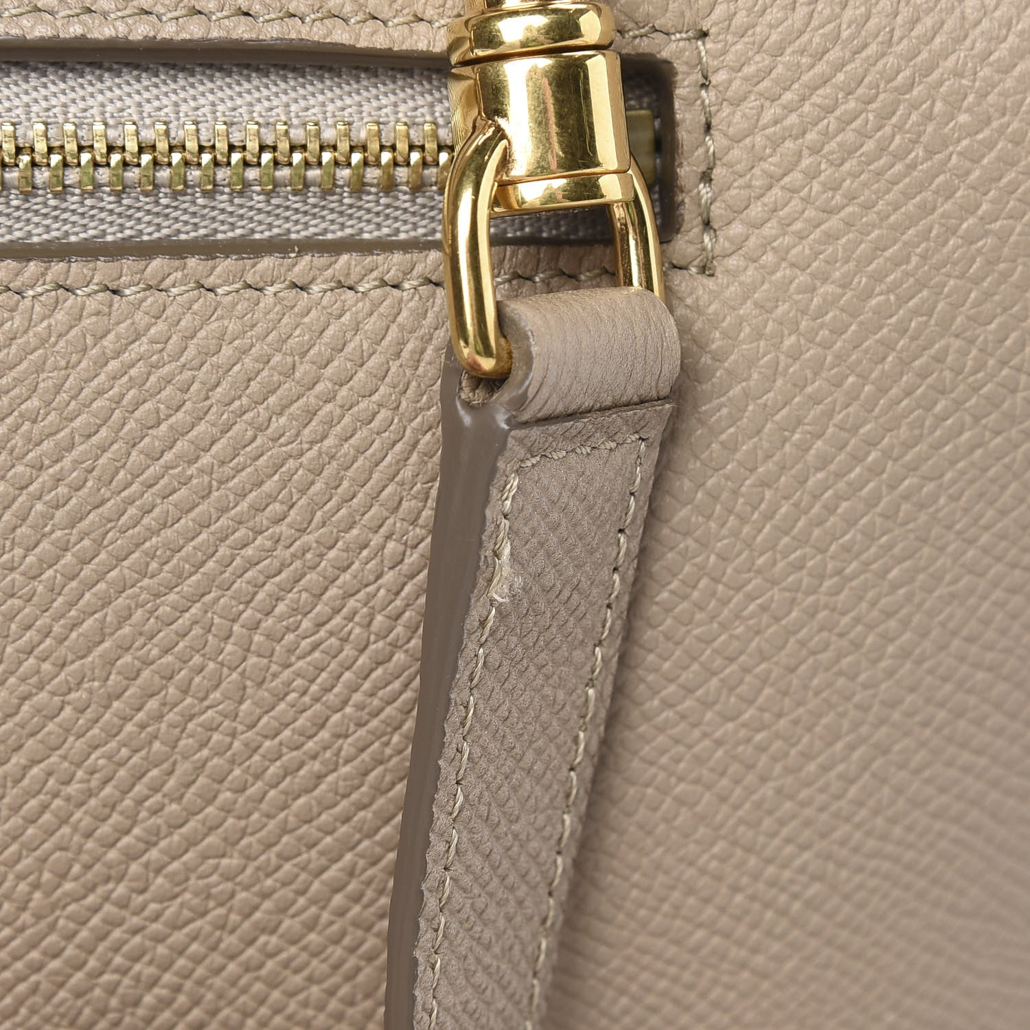 Celine Baby Grained Calfskin Micro Belt Bag Dune 12 of 12
