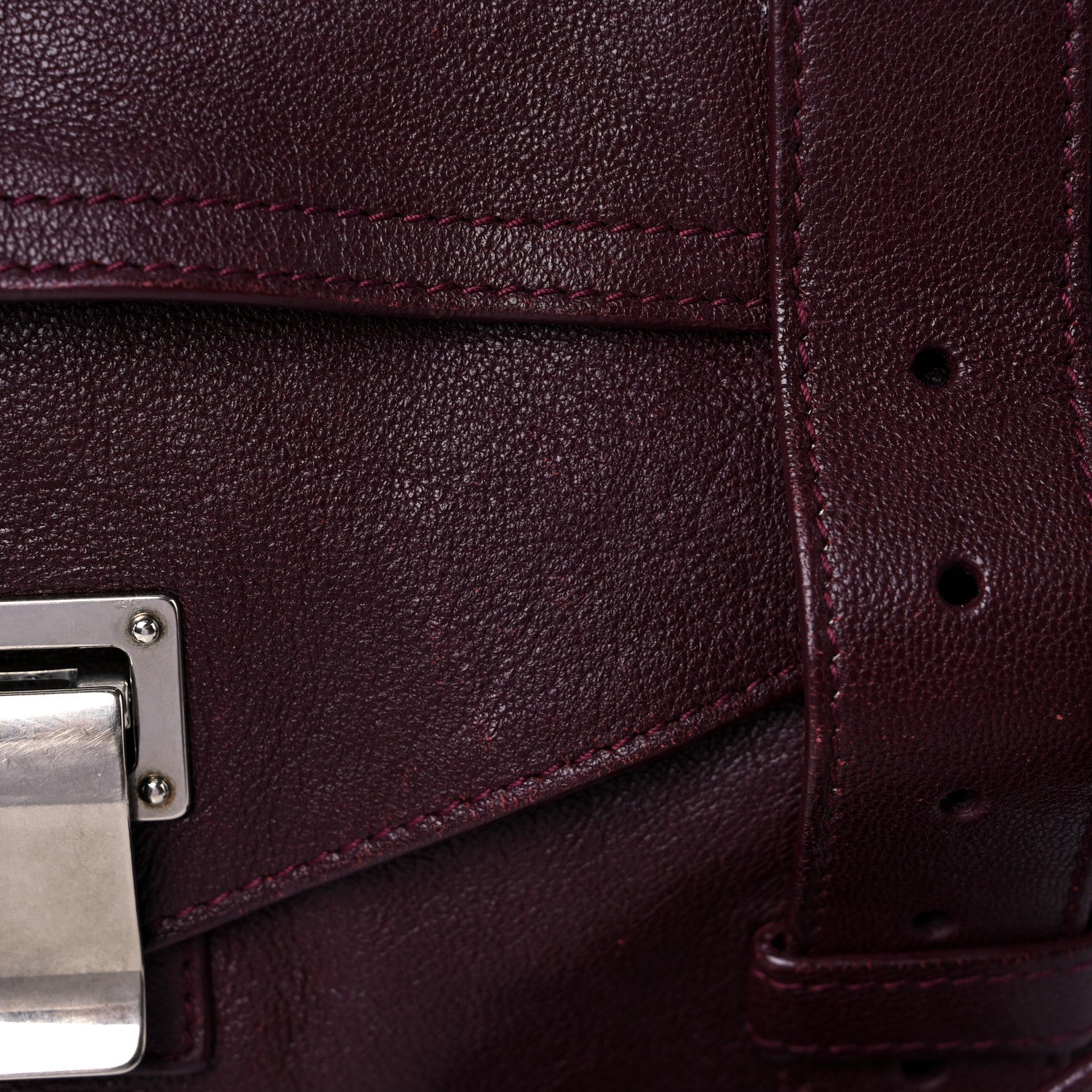 Proenza Schouler Lambskin PS1 Large Satchel Oxblood 27 of 29