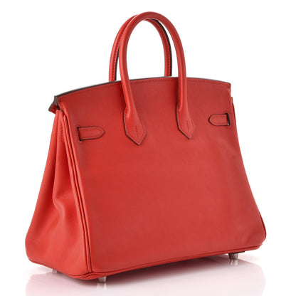 Hermes Swift Birkin 25 Rouge Tomate 3 of 38