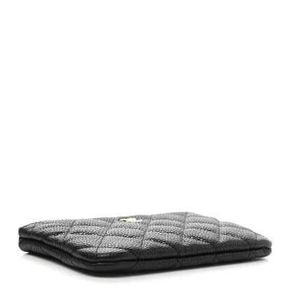 Chanel Caviar Quilted Small Cosmetic Case Black 4 of 8