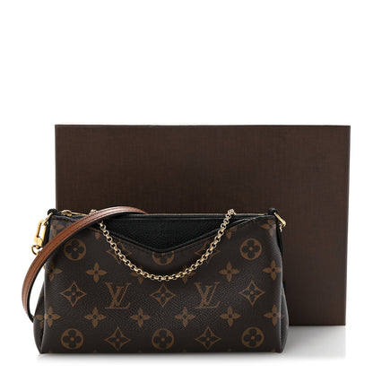 Louis Vuitton Monogram Pallas Clutch Black 15 of 15