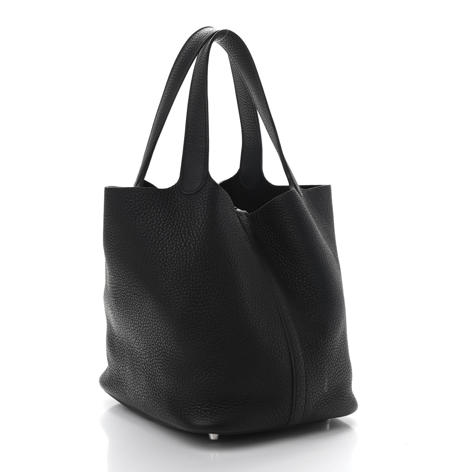 Hermes Taurillon Clemence Picotin Lock 22 MM Black 3 of 10