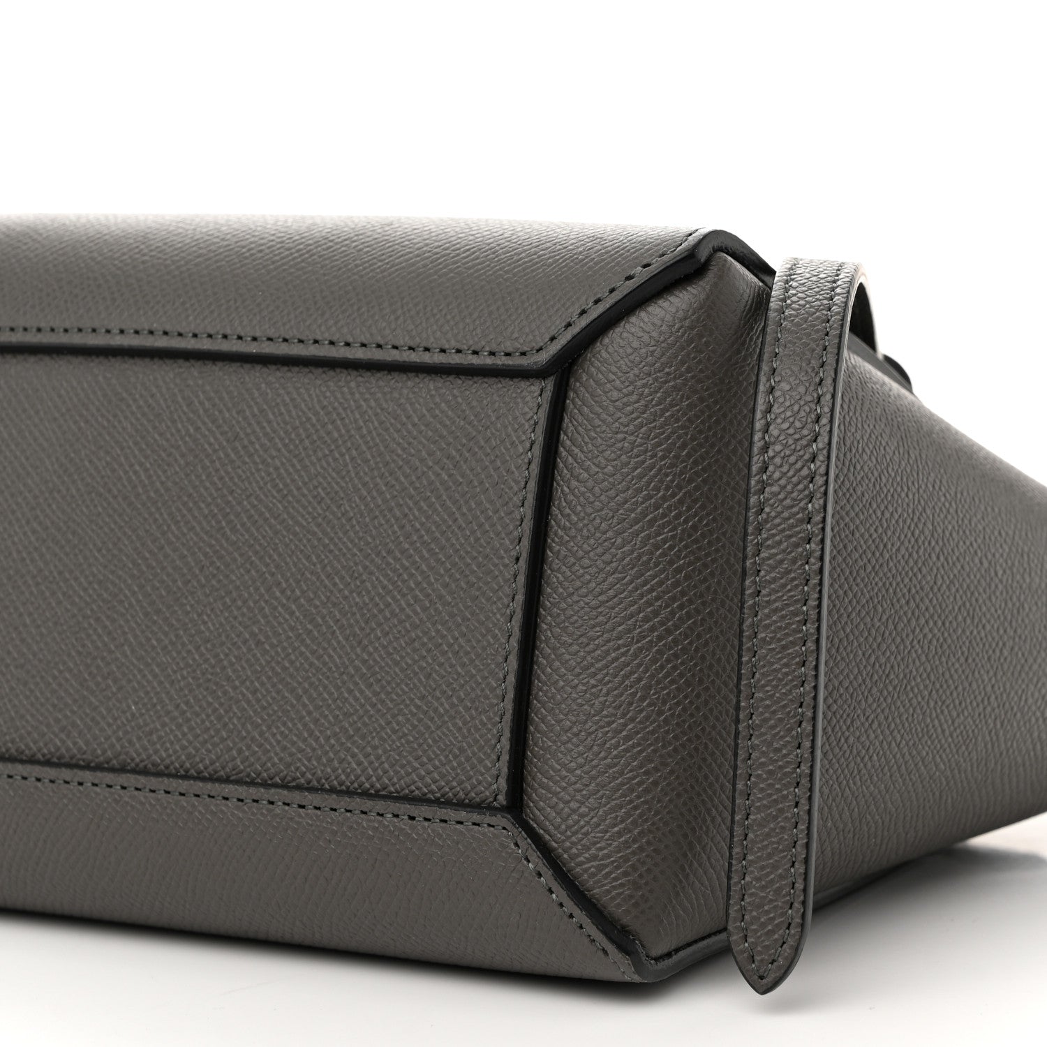 Celine Grained Calfskin Nano Belt Bag Grey 11 of 11