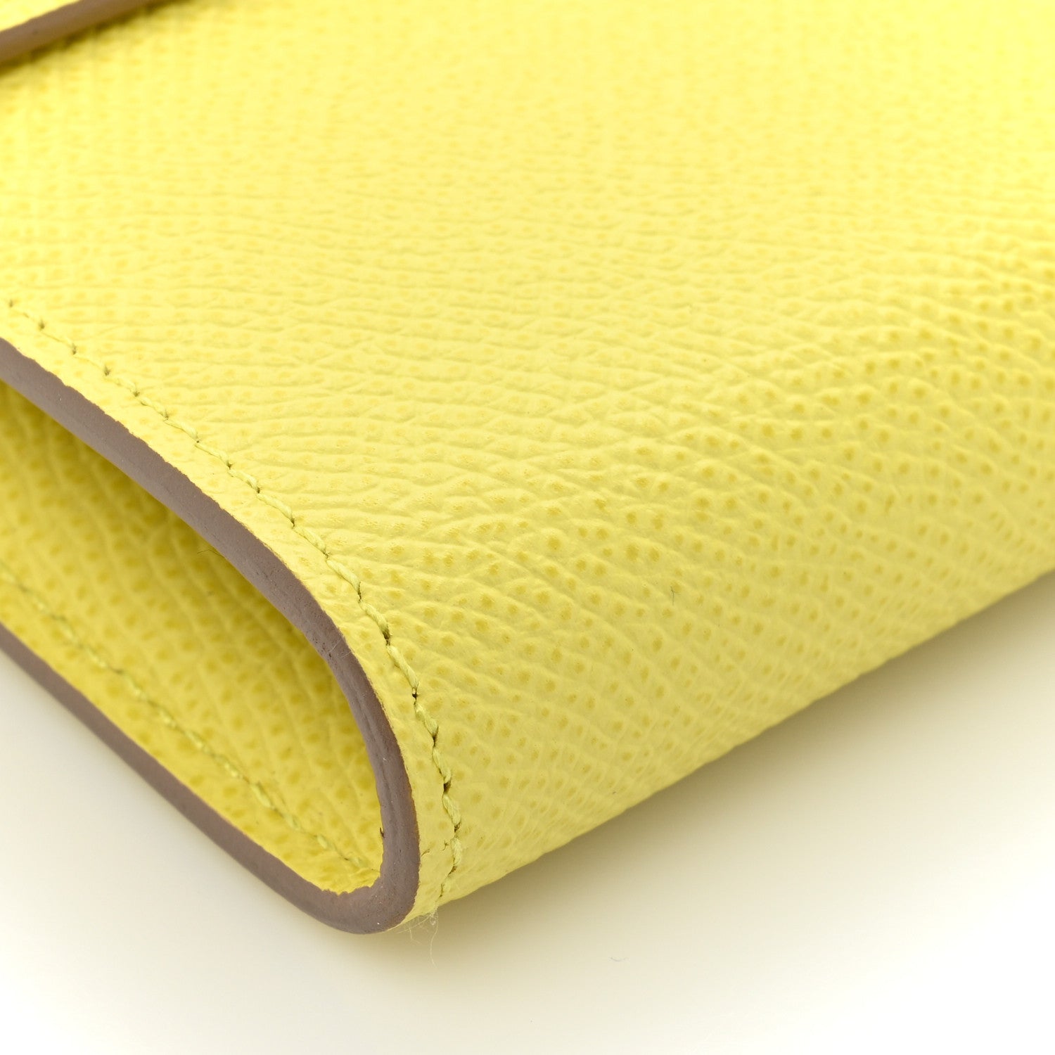 Hermes Epsom Kelly Longue Wallet Lime 12 of 15