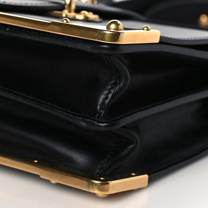 Prada City Calf Saffiano Mini Cahier Bag Black 8 of 8