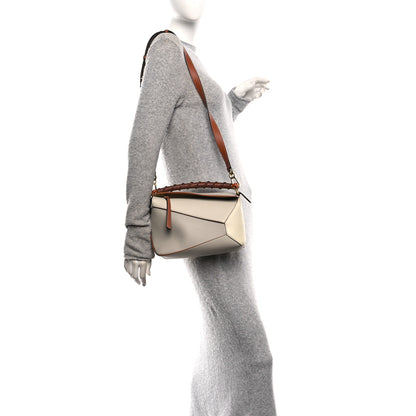 Loewe Calfskin Small Puzzle Edge Bag Ghost Soft White 2 of 12