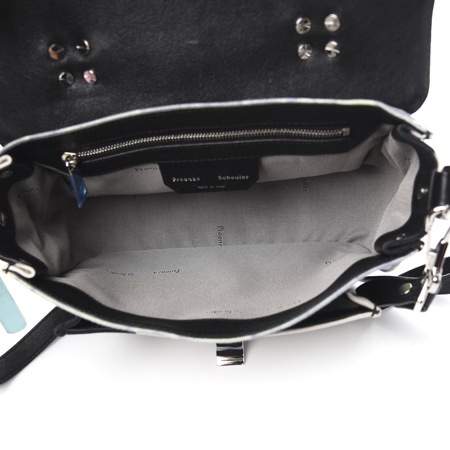 Canvas Tie Dye Tiny PS1 Satchel Black Multicolor