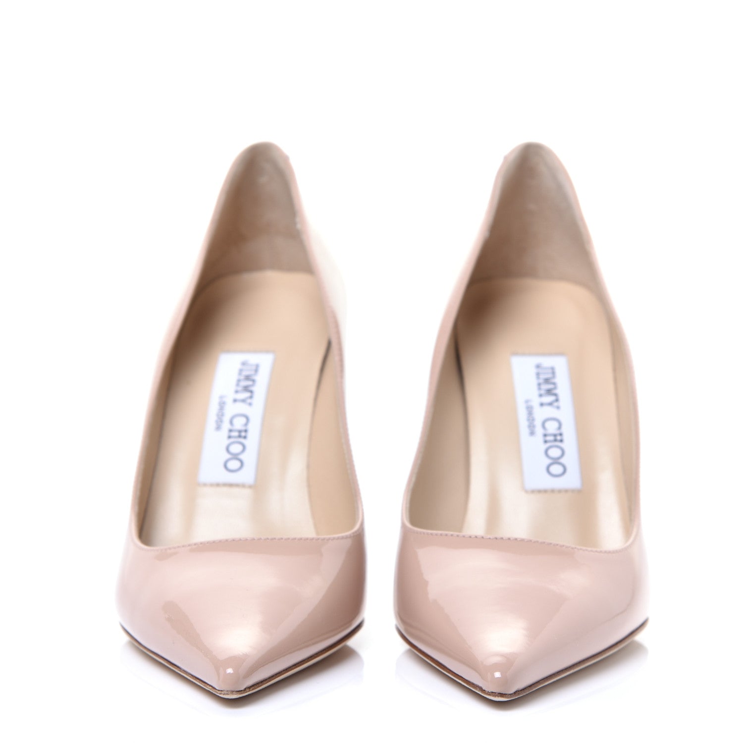 Jimmy Choo Patent Agnes 85 Pumps 35 Ballet Pink 2 of 9