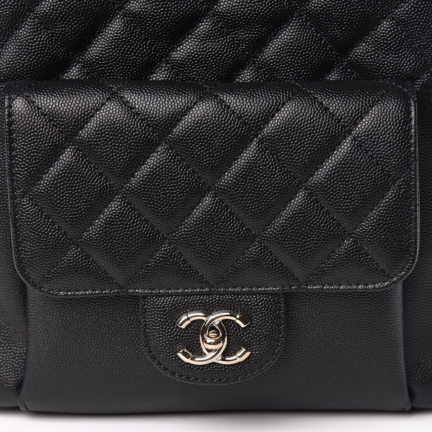 Caviar Quilted Large CC Day Backpack Black