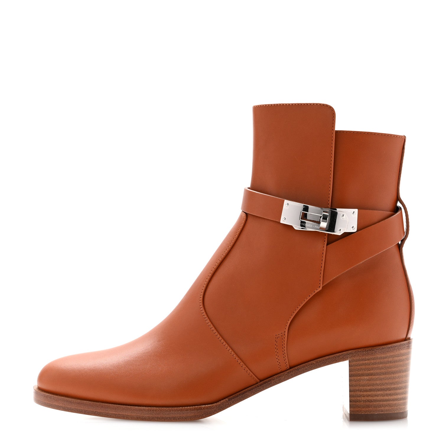 Hermes Calfskin Frenchie 50 Ankle Boots 39 Naturel 1 of 9