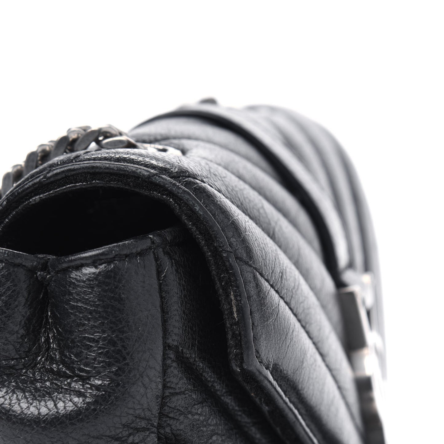 Calfskin Matelasse Monogram Classic Baby Punk Chain Bag Black