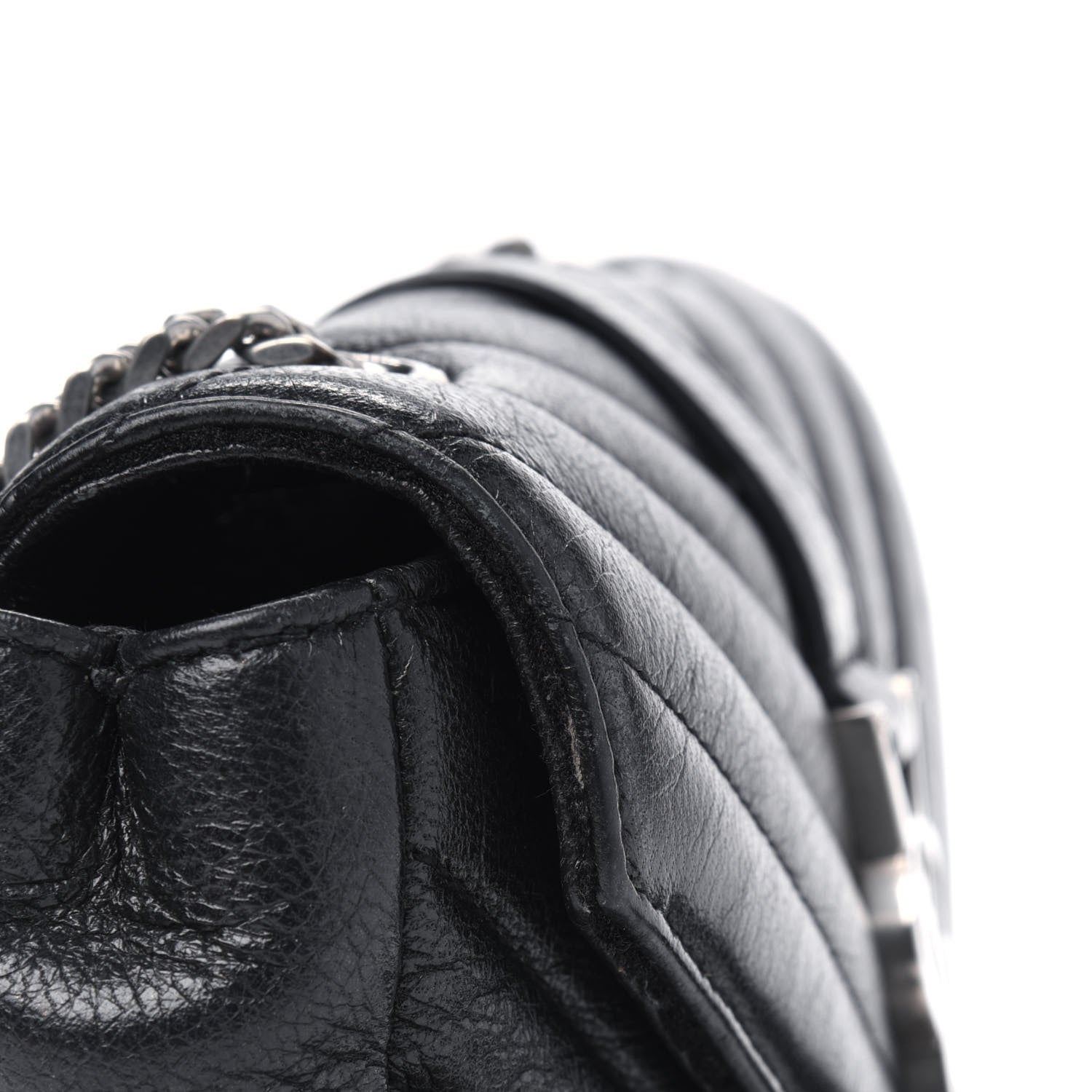 Saint Laurent Calfskin Matelasse Monogram Classic Baby Punk Chain Bag Black 11 of 11