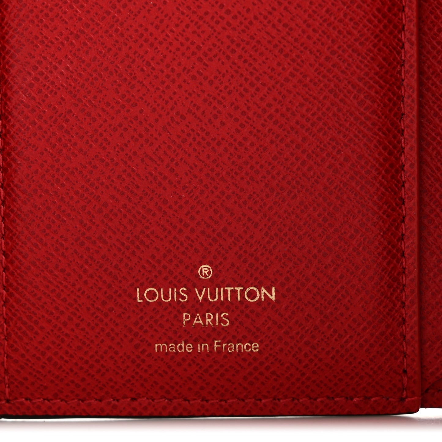 Damier Ebene Victorine Wallet Red