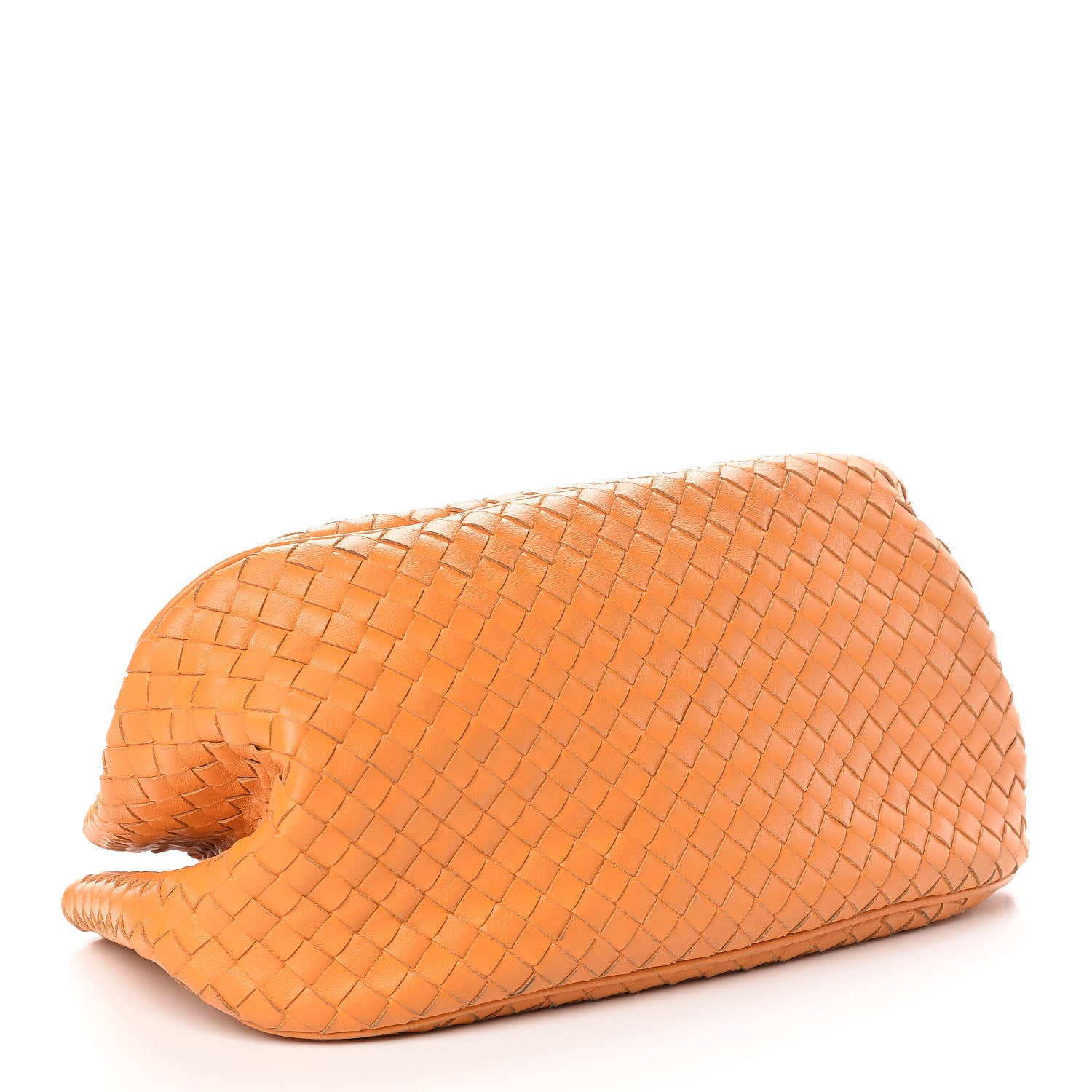 Bottega Veneta Nappa Intrecciato Woven Tote Tangerine 4 of 13