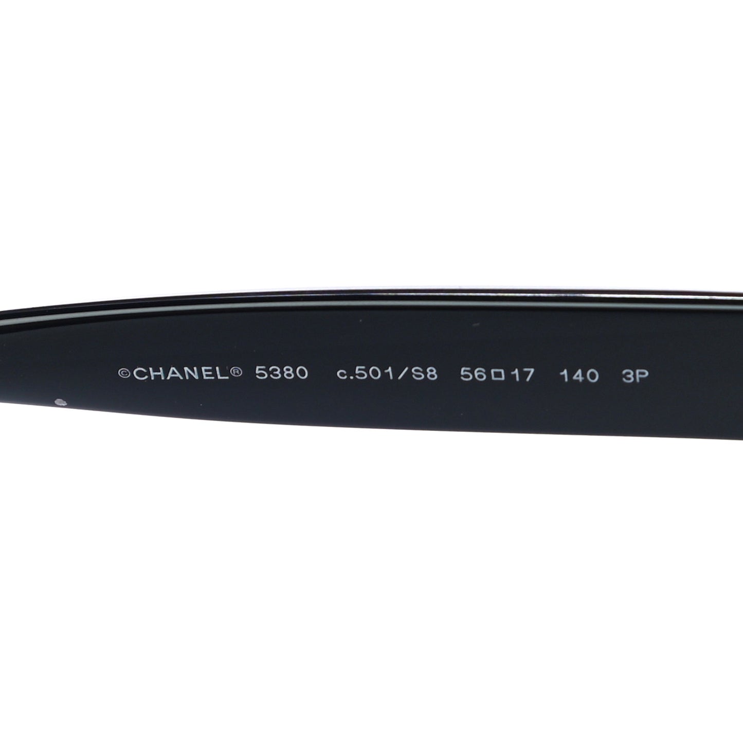 Acetate Polarized Square CC Sunglasses 5380 Black