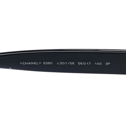 Chanel Acetate Polarized Square CC Sunglasses 5380 Black 6 of 7