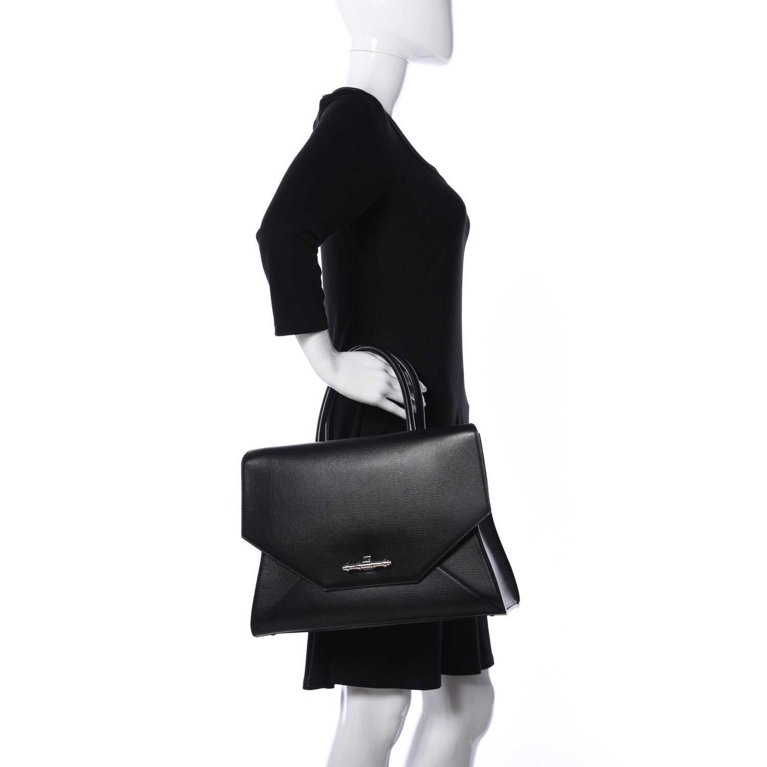 Givenchy Calfskin Small Obsedia Satchel Black 2 of 9