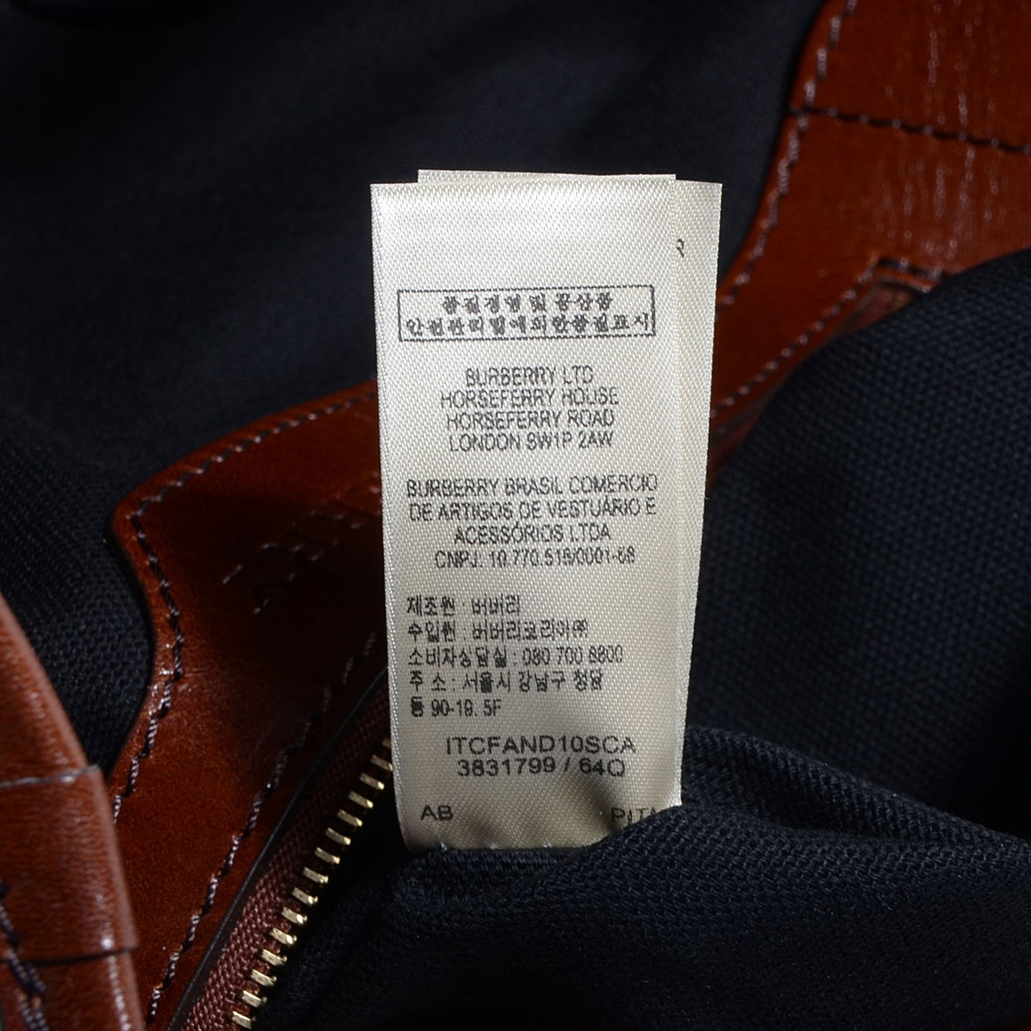 House Check Small Canterbury Hobo Dark Tan