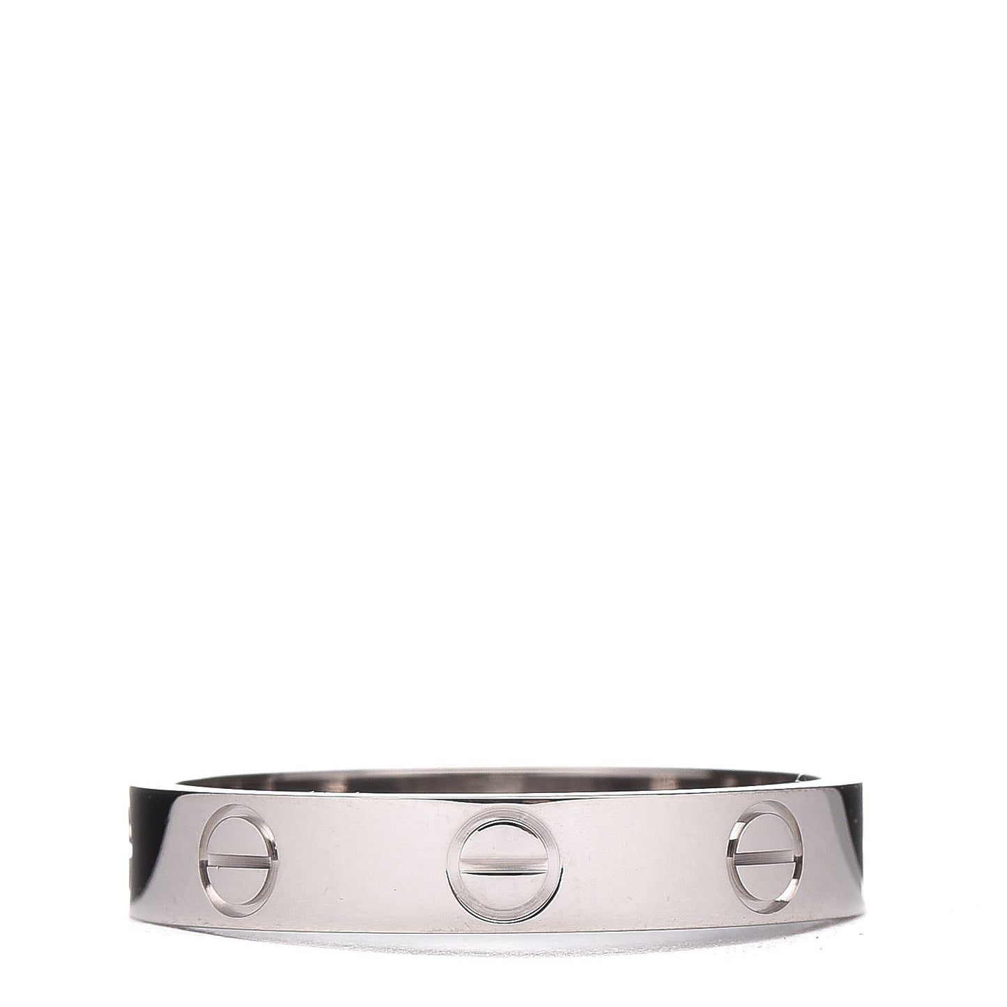 18K White Gold 3.5mm LOVE Wedding Band Ring 54 6.75