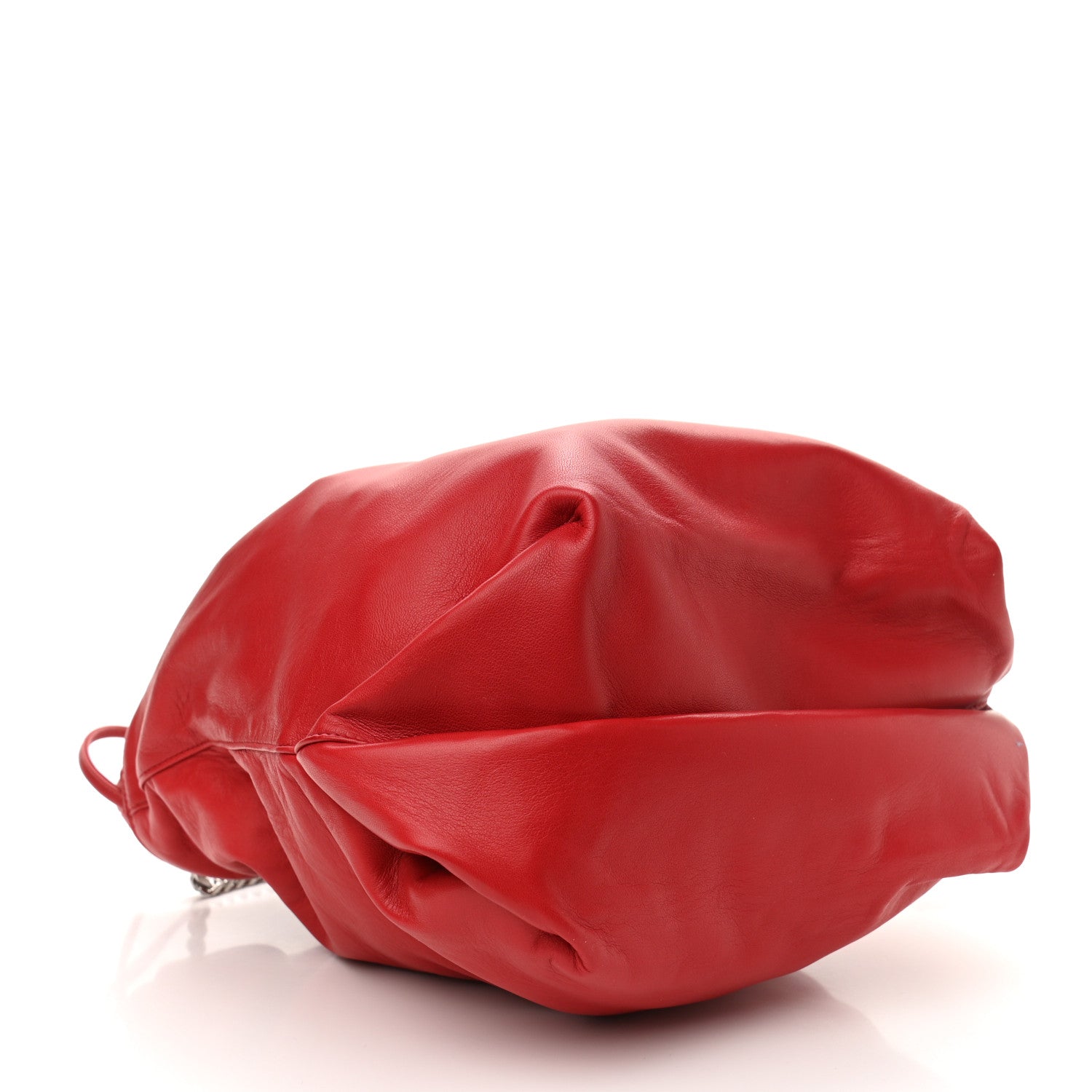 Saint Laurent Lambskin Teddy Drawstring Bag Eros Red 4 of 9