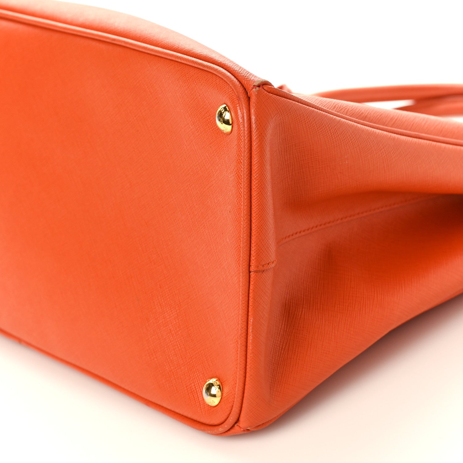 Prada Saffiano Lux Large Tote Papaya 9 of 14