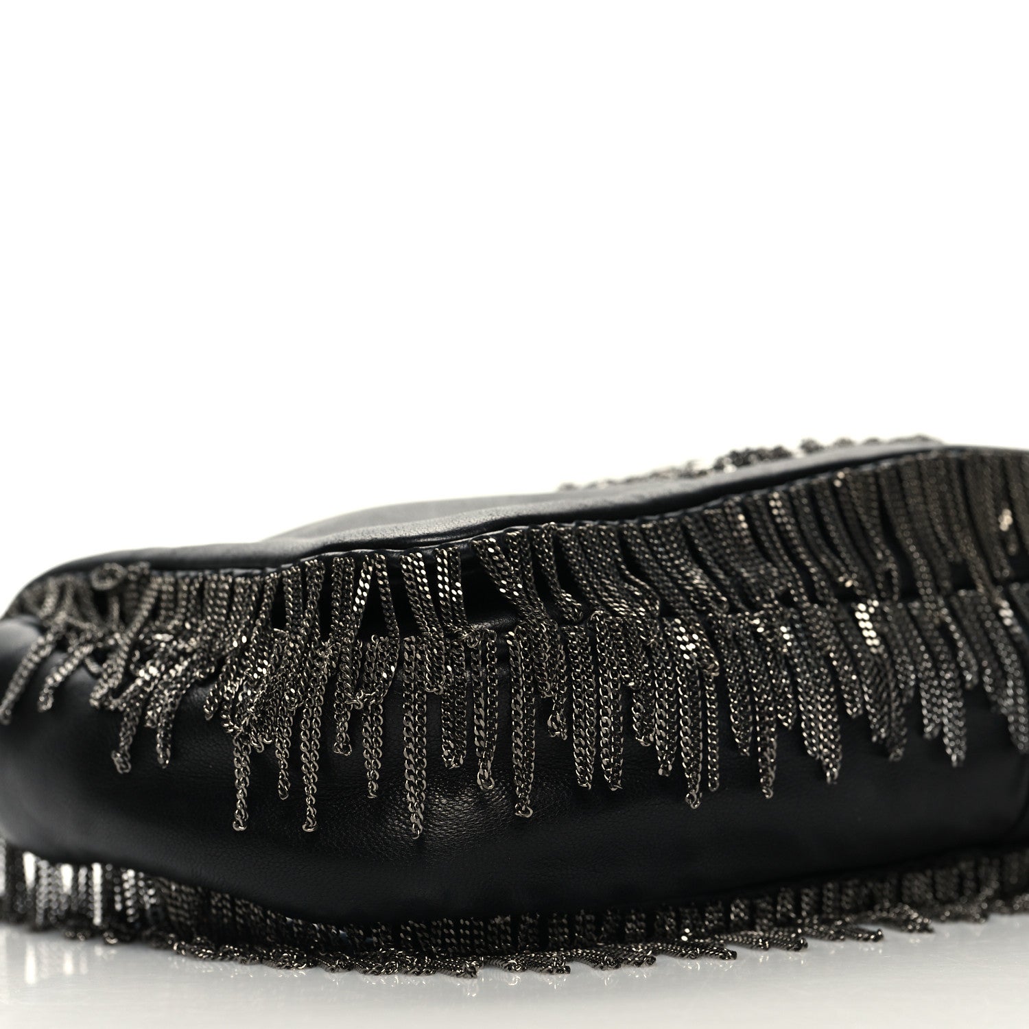 Chanel Lambskin Rock And Cabaret Chain Fringe Flap Black 9 of 10