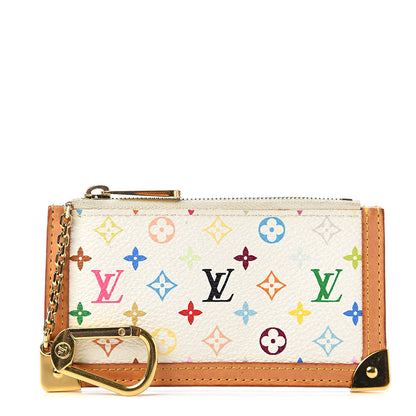 Louis Vuitton Monogram Multicolor Key Pouch White 1 of 6