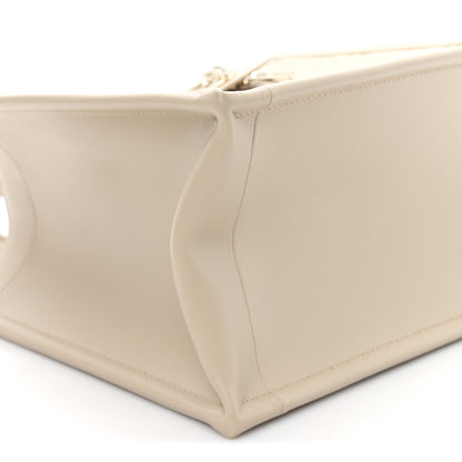 Christian Dior Calfskin Macrocannage Small Book Tote Taupe 9 of 10