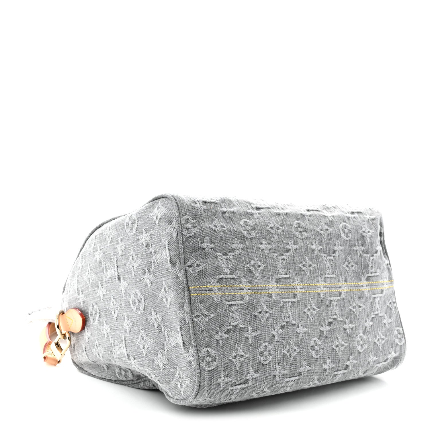 Louis Vuitton Monogram Denim Speedy Soft 30 Washed Gray 4 of 9